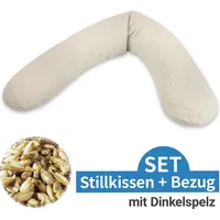 Theraline Stillkissen Das Original" mit Dinkelspelz-Füllung inkl. Bezug Musselin Dinkelfüllung