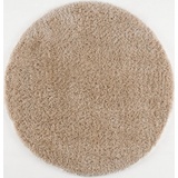 Sanat Hochflor-Teppich »Porto«, rund, 45 mm Höhe, Wohnzimmer, Langflor, Shaggy Teppich beige