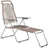 JAN KURTZ Spaghetti Armlehnsessel Aluminium/PVC-Band - Silber