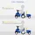 Homcom New Holland Rutschauto blau (91x29x44)