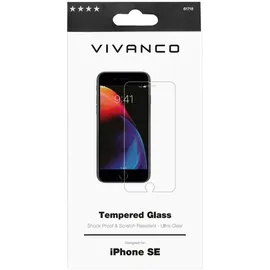 Vivanco 2D Displayschutzglas für Apple iPhone SE
