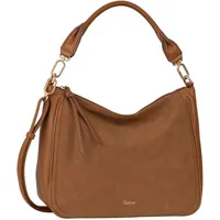 Gabor bags Lemonie Damen Hobo Bag Schultertasche Groß Cognac Braun - 34x15,5x27