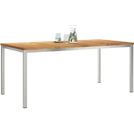 vidaXL Esstisch Gartentisch 180 x 90 x 75 cm Teak/Braun