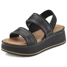 LASCANA Plateausandaletten Damen Schwarz 40