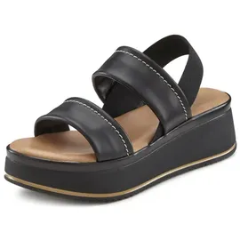 LASCANA Plateausandaletten Damen Schwarz 40