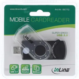 InLine Mobile Card Reader USB 3.0 mit 2 Laufwerken