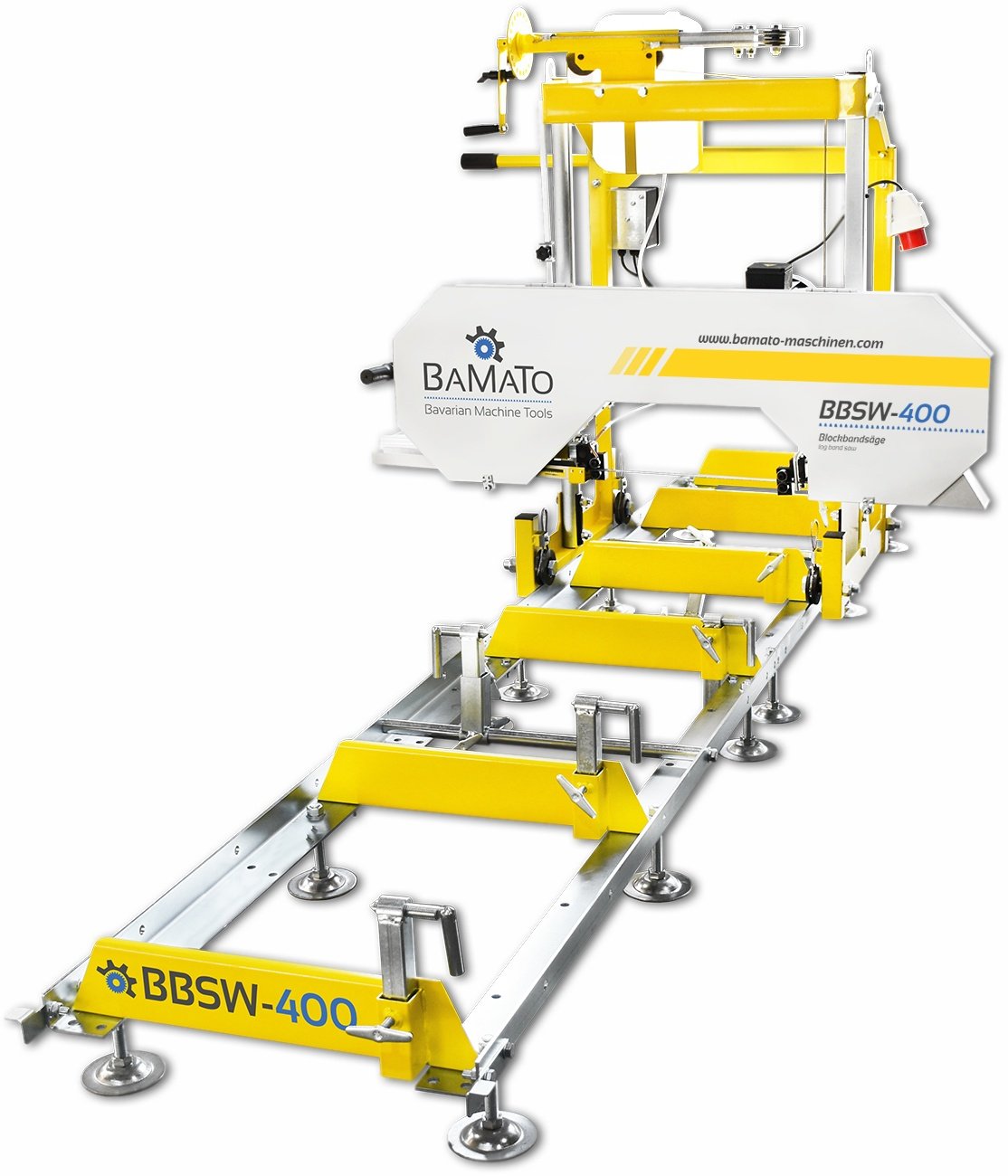 BAMATO Blockbandsäge BBSW-400 mit 3,0 m Rollbahn (400V)