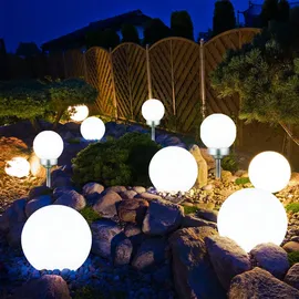 ETC Shop LED Solar Steckleuchte weiß 5er Set