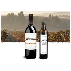 Genusspaket «Vale de Camelos - Portugal» 2 Fl. Wein + 1 Fl. Olivenöl 50 cl, in Geschenkkarton, Bio Probierpakete