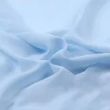 Vayliro 3m Chiffonstoff Breit 150 cm Chiffon Stoff Georgette Stoff Meterware Dekostoff Bekleidungsstoffe Stoffe zum Nähen Kostümstoff für DIY Basteln Kleidung Gardine Vorhang Tischdeko,Himmelblau