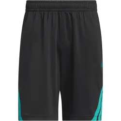 adidas Legends 3-Streifen Basketballshorts Herren JX8901 - black/pure teal M/7"