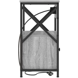 vidaXL Nachttisch Grau Sonoma 40 x 31 x 60 cm Holzwerkstoff