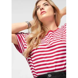 AJC T-Shirt Kurzarm gestreift Rot 48/50