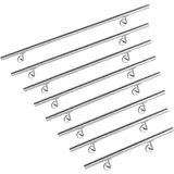 AUFUN Handlauf Geländer Edelstahl Treppengeländer mit Metalldübeln Wandhandlauf Wandhalter für handlauf edelstahl aussen, Balkon, Brüstung (100cm, Edelstahl aussehen)