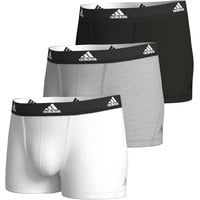 Adidas Unterwäsche (3 Stück) Herren, Schwarz/Weiß/Grau, S