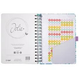 Sigel Buchkalender Jolie 2026 lila/grün