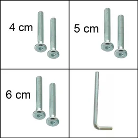 nanook shop Universal Kratzbaum Schraubenset M8 - 7-tlg.