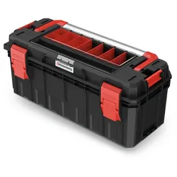 PROSPERPLAST Werkzeugkiste »X Block Solid«, BxHxT: 650 x 280 x 280 mm, wasser- und staubdicht - schwarz