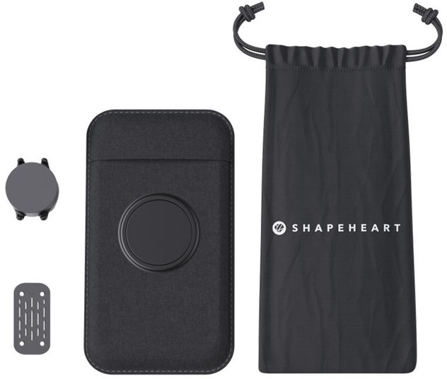 Shapeheart Scooter Bundle Magnetische Spiegel Smartphone Halterung, schwarz, Größe XL