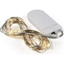 McShine LED Lichterkette Draht 5 m Warmweiß