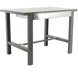 Proregal Werkbank Grau, Metall, 150x83x73 cm, Freizeit, Heimwerken, Werkstatt, Werkbänke