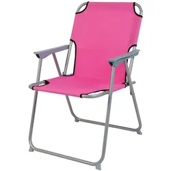 Camping - Klappstuhl Stoff Oxfort Metall Pink