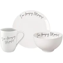 Villeroy & Boch Statement Frühstücks-Set 3-tlg. Weiß