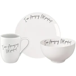 Villeroy & Boch Statement Frühstücks-Set 3-tlg. Weiß