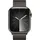 Apple Watch Series 9 GPS + Cellular 45 mm Edelstahlgehäuse graphit, Milanaise Armband graphit One Size