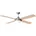 Deckenventilator Holzleuchte