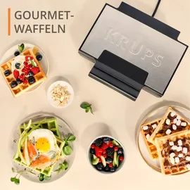 Krups FDK261 Waffeleisen Schwarz