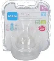 MAM Tétine silicone - Débit Lent 1 Tétine(S) 2 pc(s)