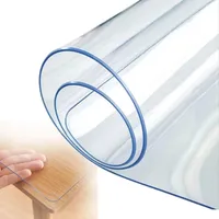 Schreibtischunterlage Transparent Anti-hot PVC Tischdecke Tischmatte Clear Schutztischdecke Dick 1/1.5/2/3mm Tischdeckenunterlage Tischsets Maß Nach Wunsch (Color : Thick 1.5mm/0.06")