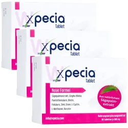 Xpecia Tabletten bei Haarausfall durch Hormone, Stress oder Nährstoffmangel für Frauen 108 g Damen 