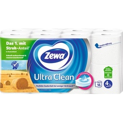 Zewa, Toilettenpapier, Toilettenpapier Ultra Clean 4-lagig 16 Rollen