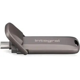 Integral USSD 2 TB Turbo-C USB 3.2 Gen 2×2 Metall-USB-Stick mit ultraschneller tragbarer SSD, Lesen bis 2.000 MB/s & Schreiben bis 1.800 MB/s – Robustes Design aus Zinklegierung