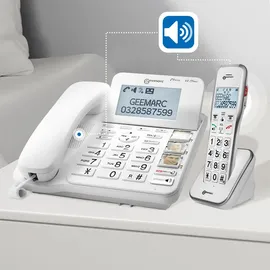 Geemarc AMPLIDECT 595 COMBI Schnurgebundenes Seniorentelefon Telefon