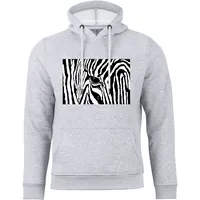 Cotton Prime® Kapuzensweatshirt Black & White Zebra Eye