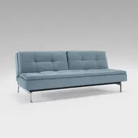 Innovation Living Schlafsofa Dublexo Chrom Stoff Indigo