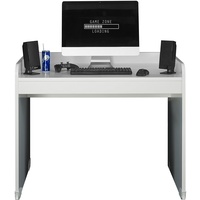 Begabino Gamingtisch Kellon Gamingdesk weiß - Gamingschreibtisch Computertisch rollbar, Schreibtisch wahlweise in 2 Farben