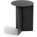 Hay Slit Table Round High Beistelltisch Stahl, Black,