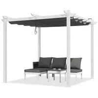 Purple Leaf Pergola 3 x 3 m aus Weiß