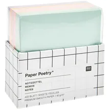 Rico Design Notizzettel-Box Multicolor, MIX, 400 Blatt, 9 x 9 cm