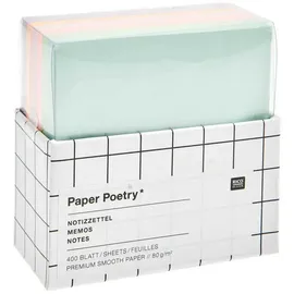 Rico Design Notizzettel-Box Multicolor, MIX, 400 Blatt, 9 x 9 cm