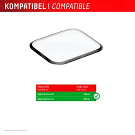 Displex Watch Glass FC Apple Series 10, (46mm), Displayfolie