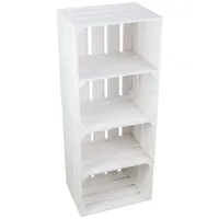Kistenkolli Altes Land Obskistenregal 2er Set 40 x 30 x 30 cm Weiß