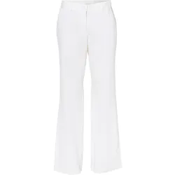 bonprix Webhose mit Leinen und Bequembund, weiß, 48, Leinen
