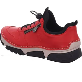 Rieker Slip-On Sneaker, mit Gummizug und Schnellverschluss rot