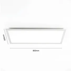LINDBY LED Deckenleuchte LED Panel Livel dimmbar mit Leselampe Modern, in Alu aus Aluminium 1-flammig Küchenleuchte