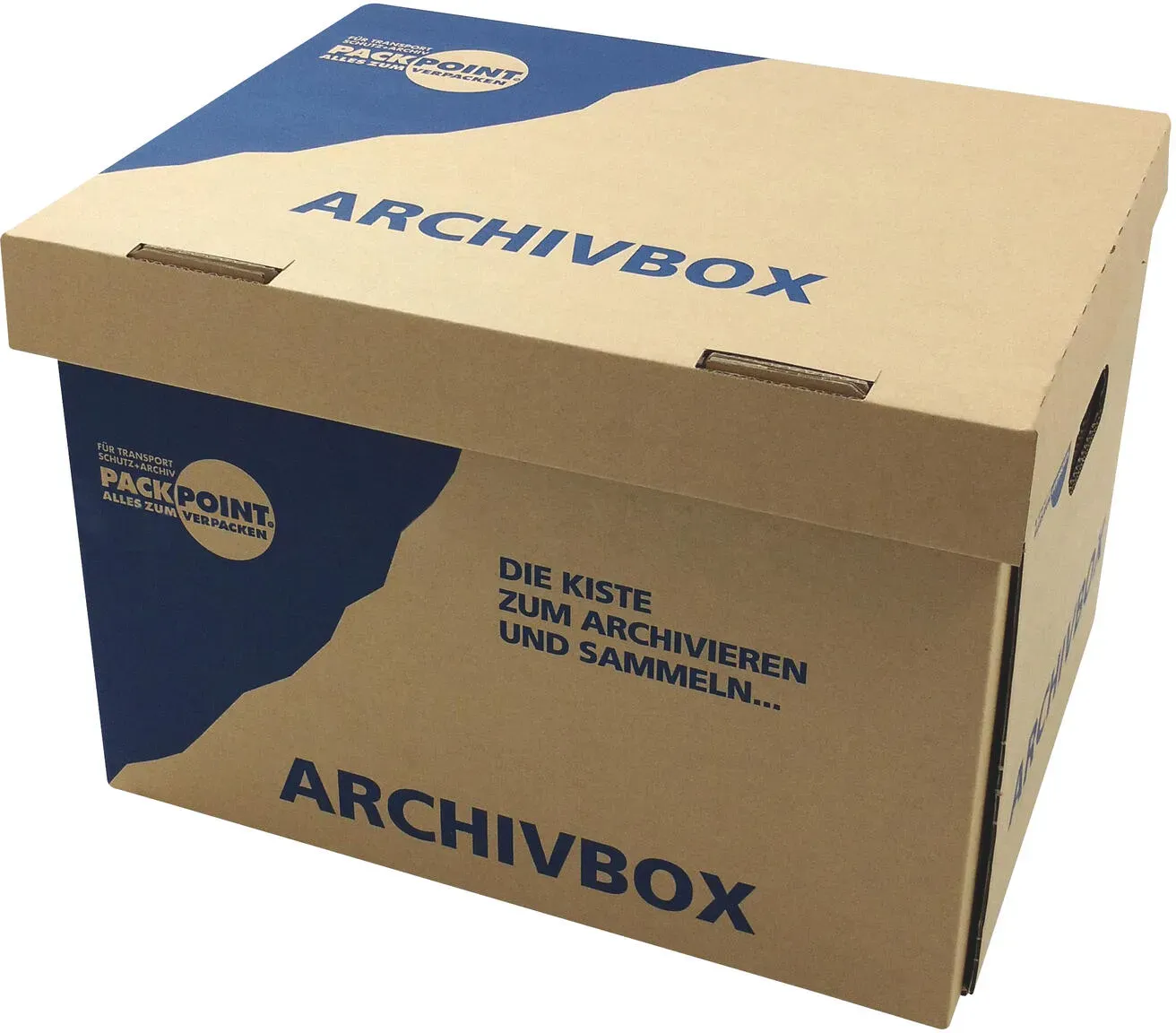 Archivbox Lagerbox 400x320x290mm extrem stabil, bis 250kg stapelbar